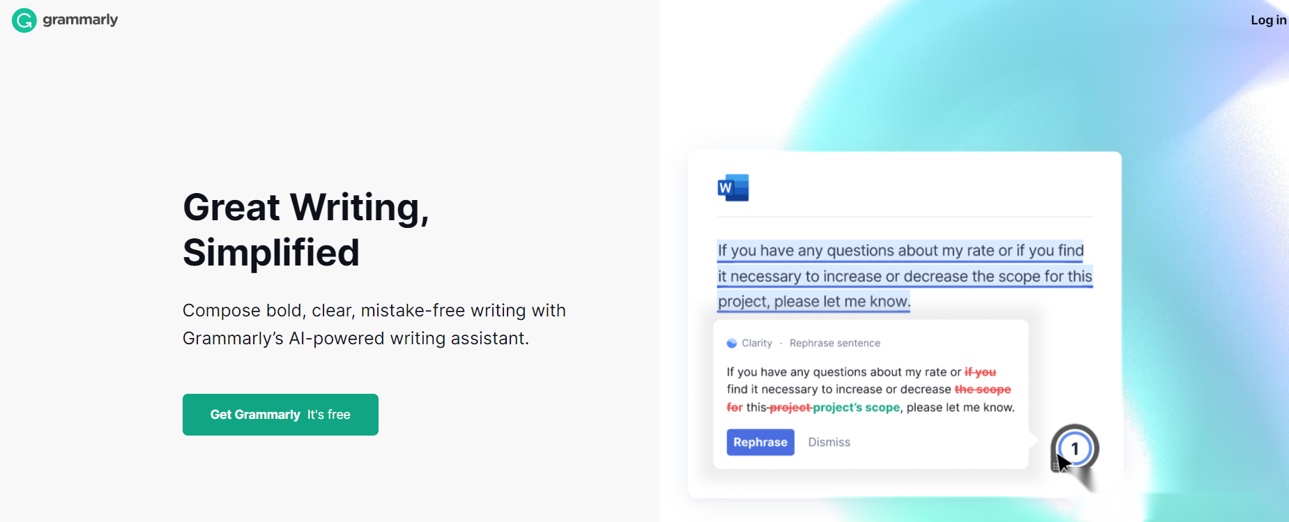 Grammarly Student tutorial step image 1