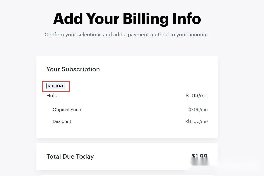 Hulu Student Discount tutorial step image 5